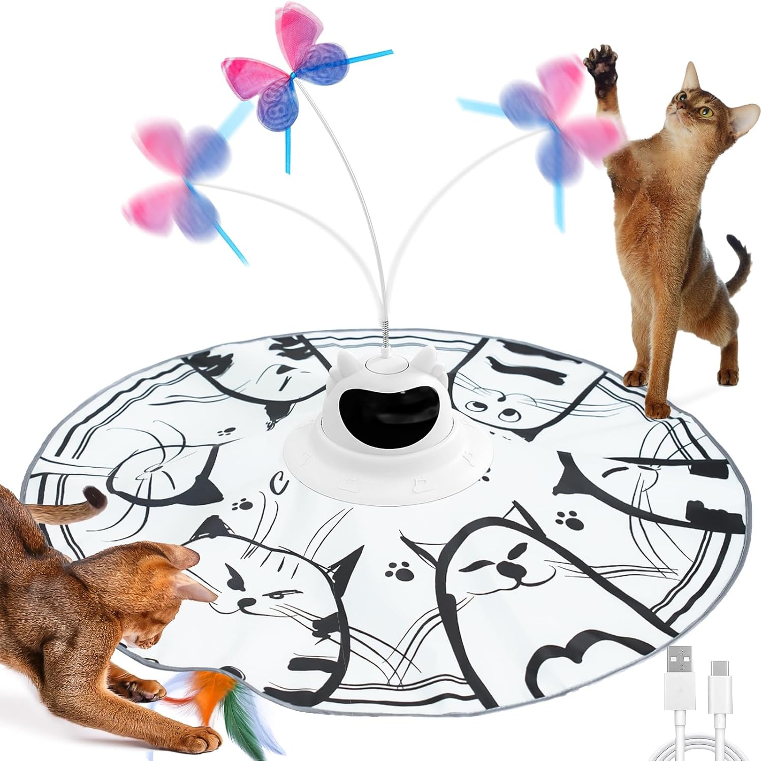 4er-Set Ersatz-Spielzeugaufsätze für Katzen - Bis zu 30% Rabatt sichern
