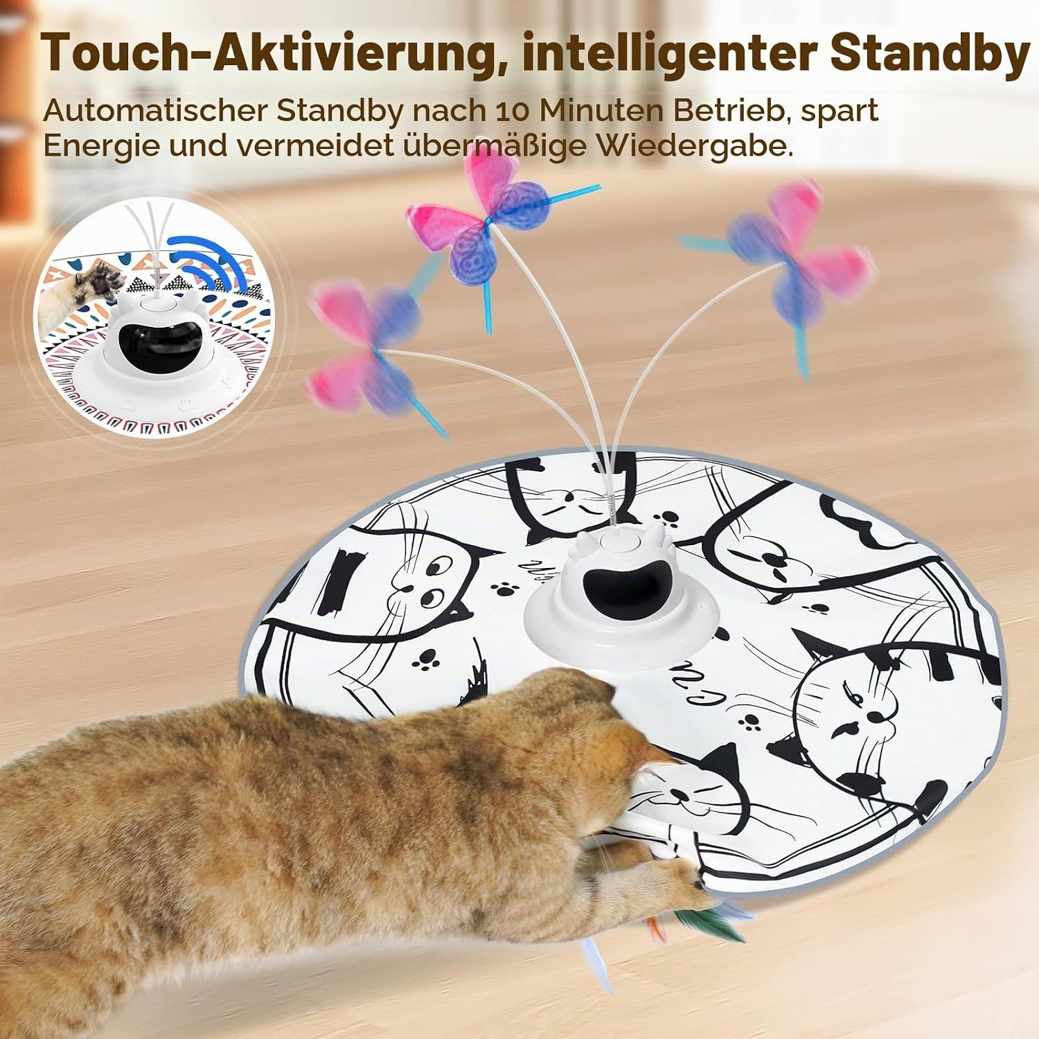 4er-Set Ersatz-Spielzeugaufsätze für Katzen - Bis zu 30% Rabatt sichern