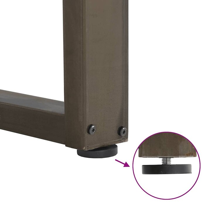 Vidaxl Bartischbeine U-Form 60x110cm, pulverbeschichteter Stahl - bis zu 34% Rabatt