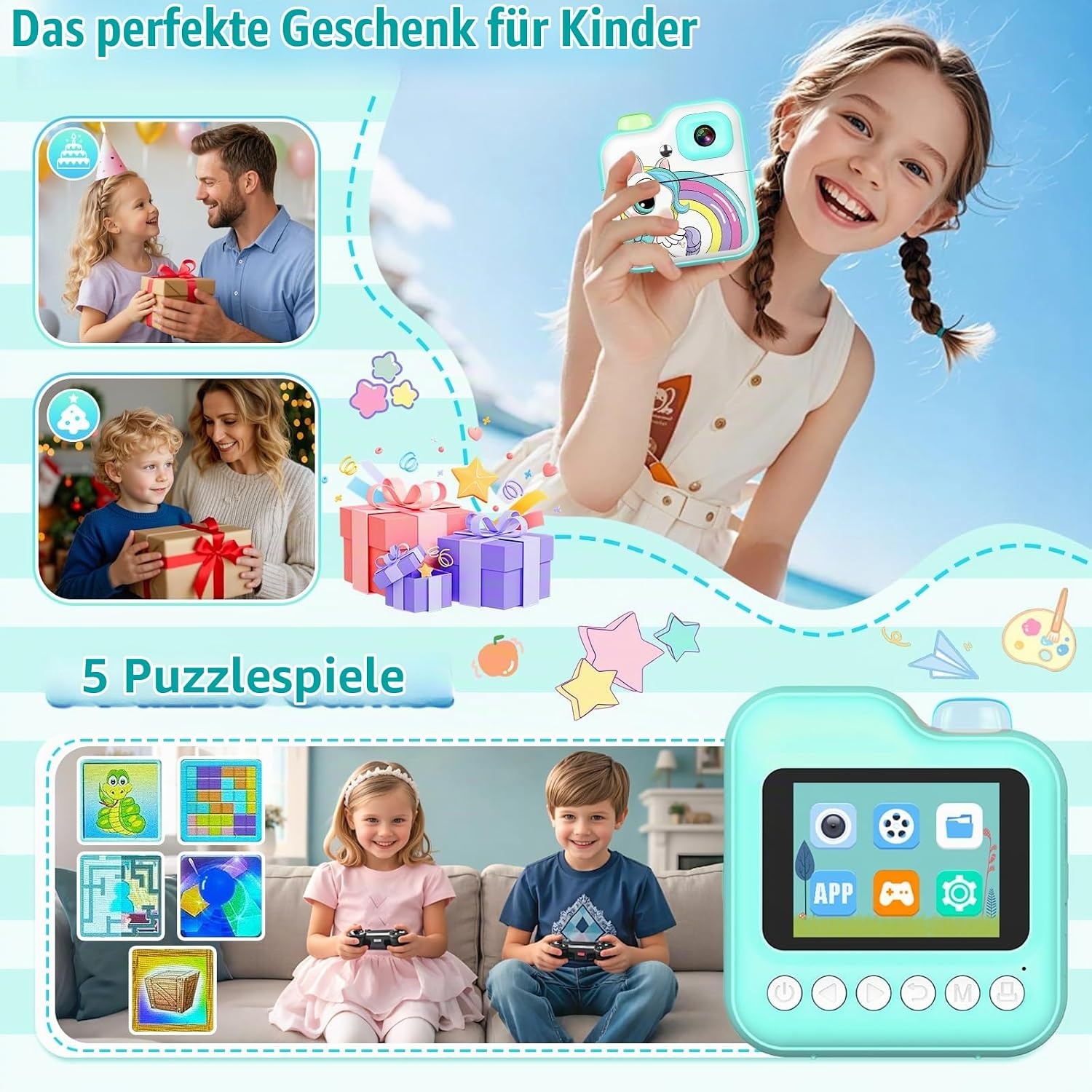 Sofortbildkamera für Kinder mit Thermodruck - Jetzt bis zu 32% günstiger