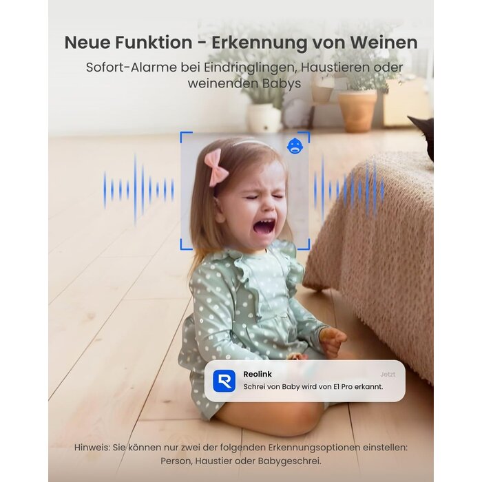 3K Innenraum-Überwachungskamera mit KI & PTZ - bis zu 34% sparen