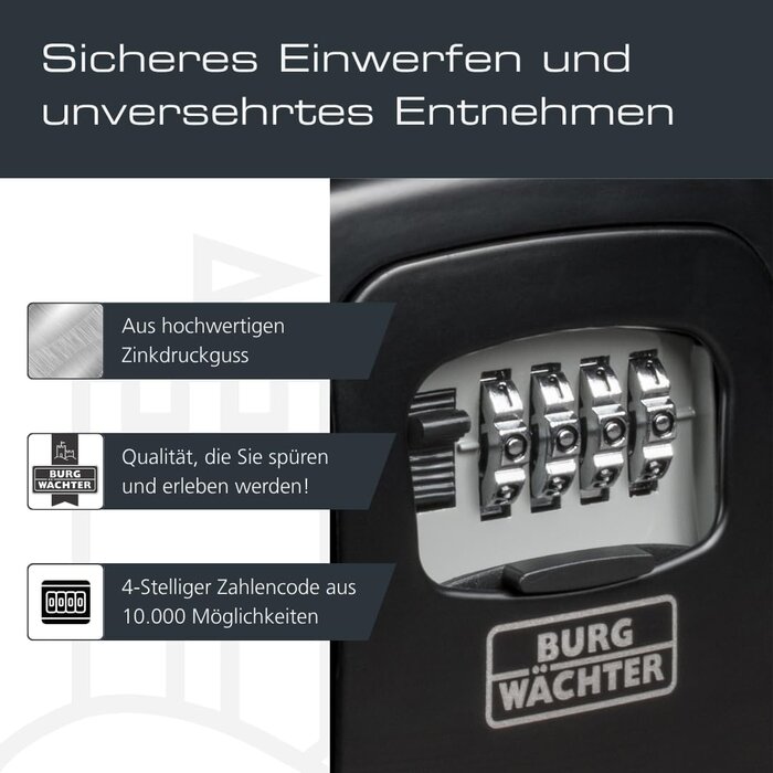 Schlüsseltresor Key Safe 30 - Wandmontage - Zahlenschloss - bis zu 31% Rabatt