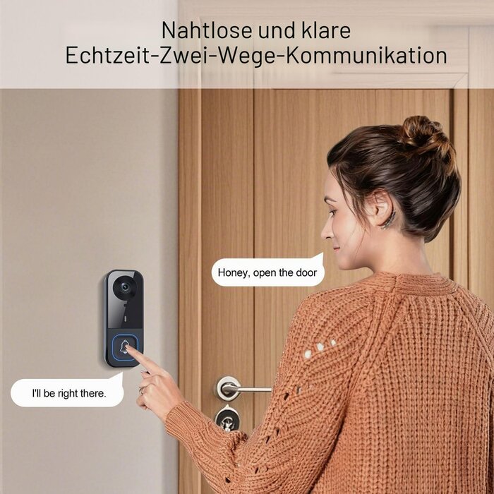 Drahtlose Video-Türsprechanlage mit Monitor - bis zu 34% Rabatt sparen