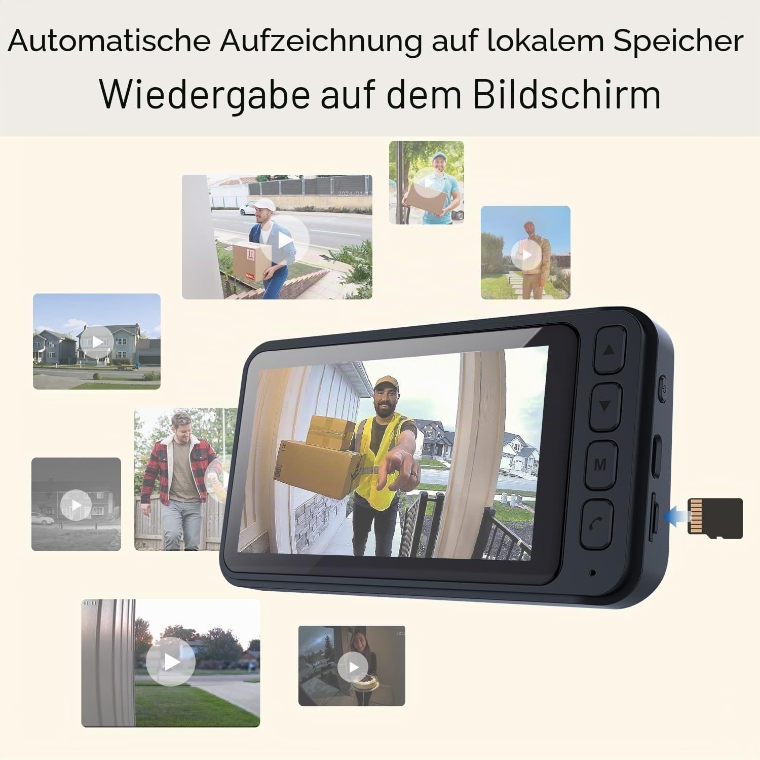 Drahtlose Video-Türsprechanlage mit Monitor - bis zu 34% Rabatt sparen