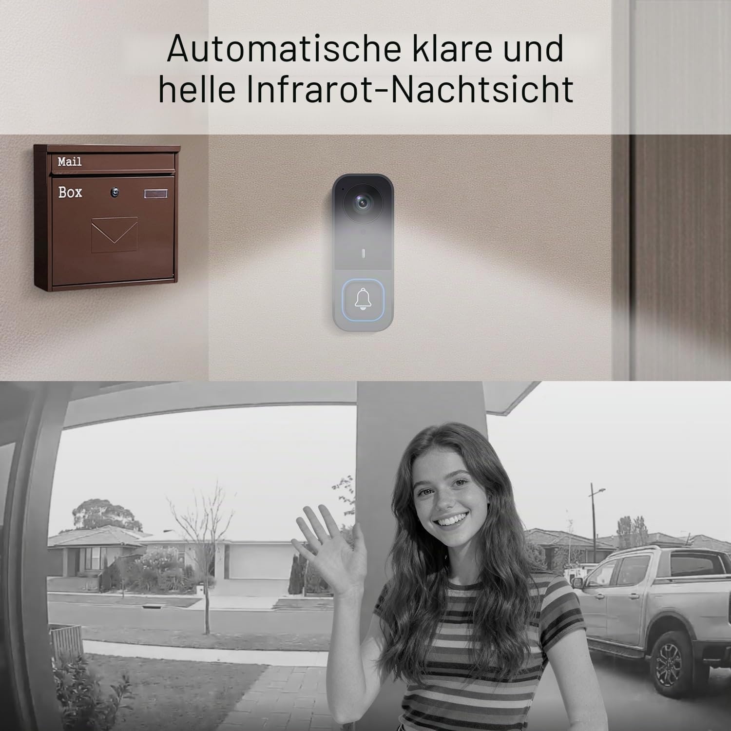 Drahtlose Video-Türsprechanlage mit Monitor - bis zu 34% Rabatt sparen