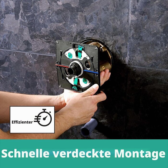 Design Unterputz-Duscharmatur für 2 Funktionen, Mattschwarz - bis zu 35% Rabatt