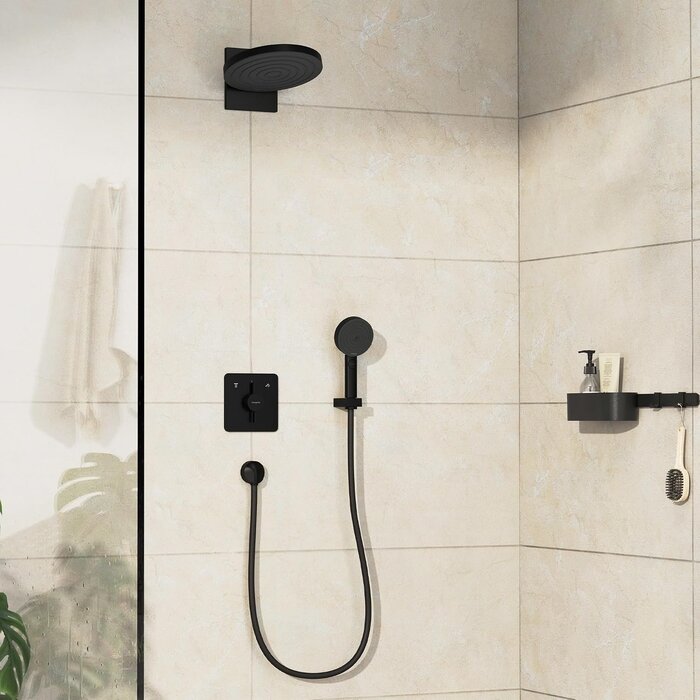 Design Unterputz-Duscharmatur für 2 Funktionen, Mattschwarz - bis zu 35% Rabatt