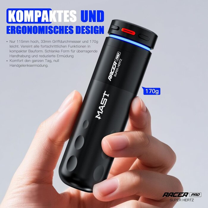 Kabellose Profi-Tattoo-Stiftmaschine mit Mcore-Pro - bis zu 35% Rabatt