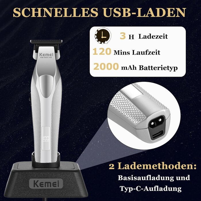 Profi-Haar- und Barttrimmer - Vollmetall, 9000 U/min - bis zu 33% reduziert