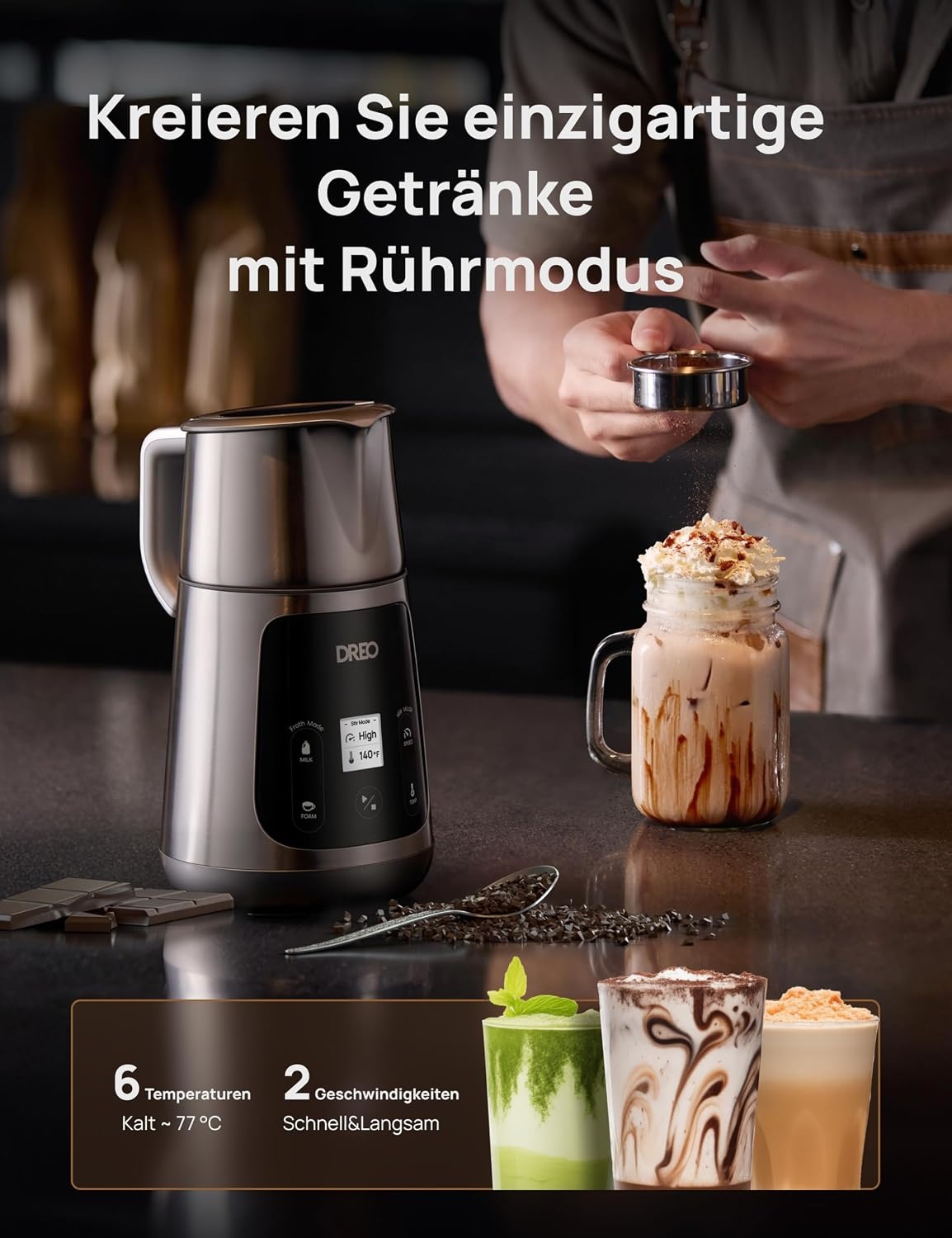 Elektrischer Milchaufschäumer 800ml - Jetzt bis zu 35% sparen