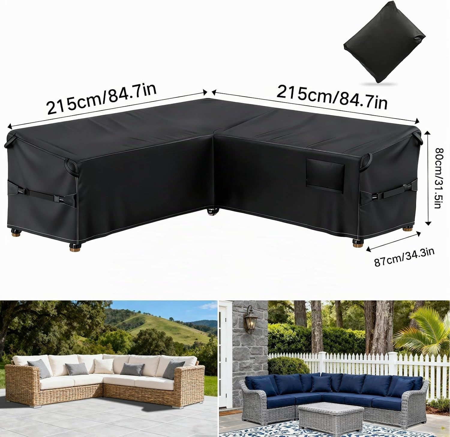 Gartenmöbel Abdeckhaube 215x215cm - wasserdicht & robust - bis zu 31% Rabatt