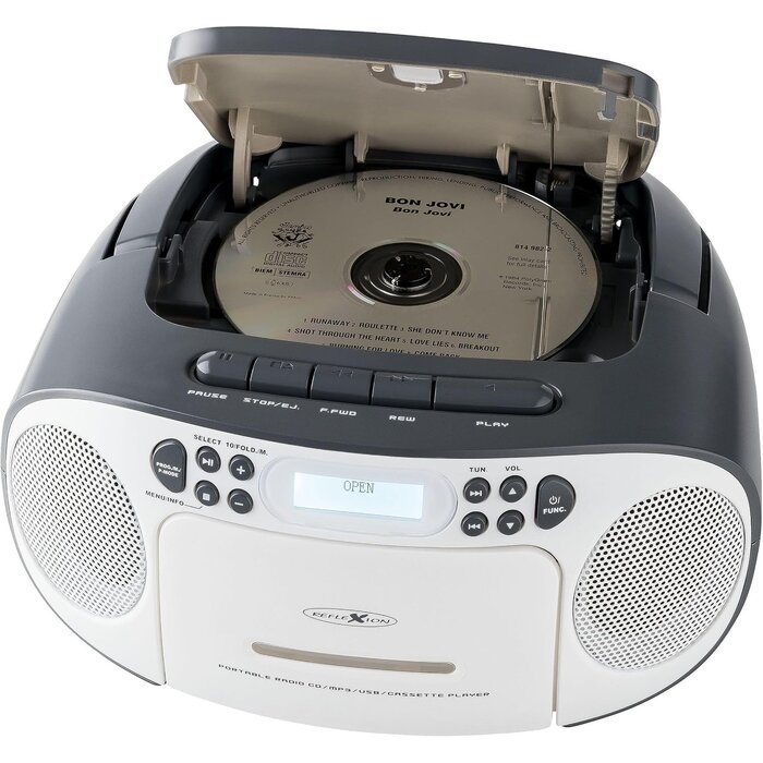 Tragbares Radio CD-Kassetten-Player mit DAB+/USB - bis zu 34% Rabatt