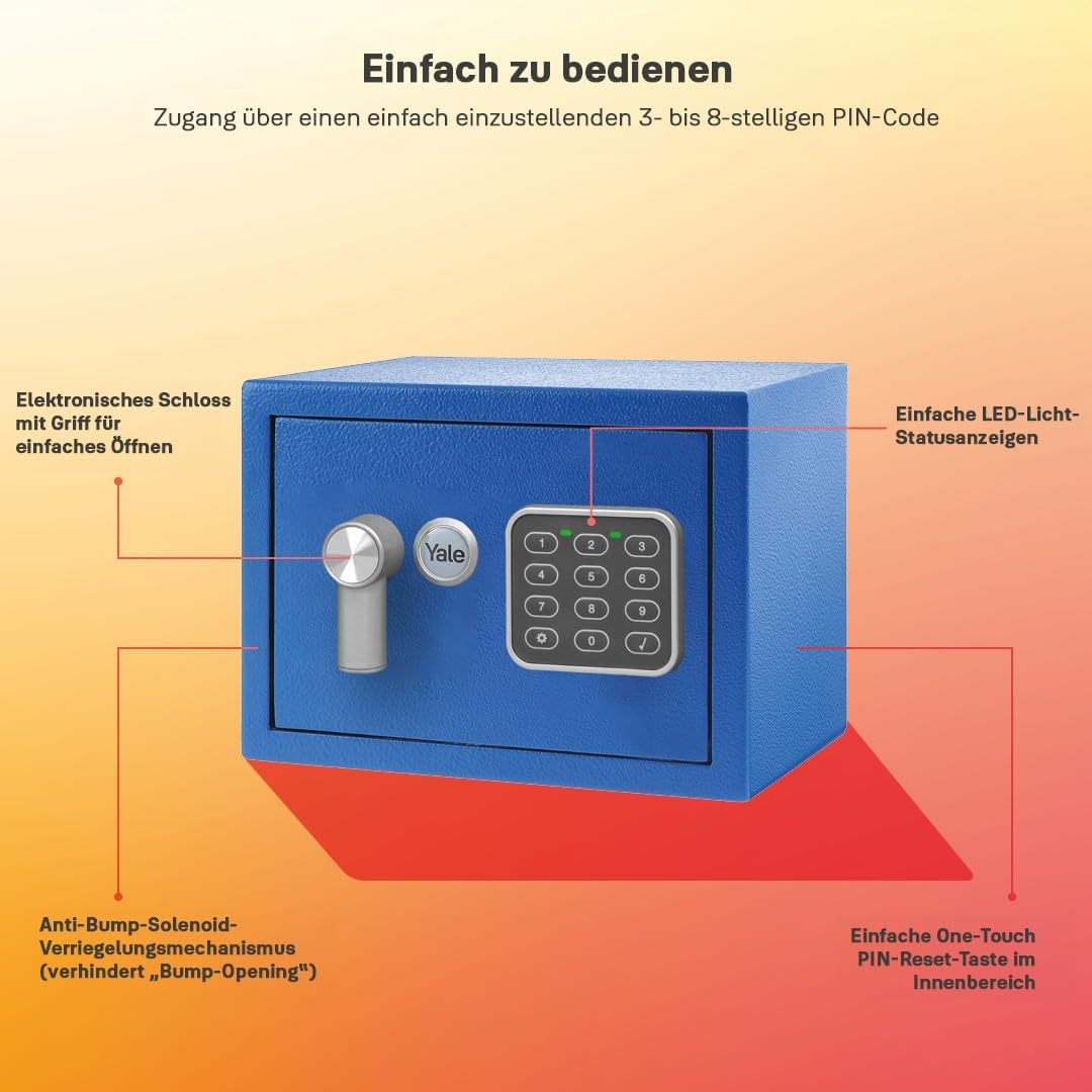 Elektronischer Mini-Tresor - Kompakter Schutz, jetzt bis zu 32% günstiger