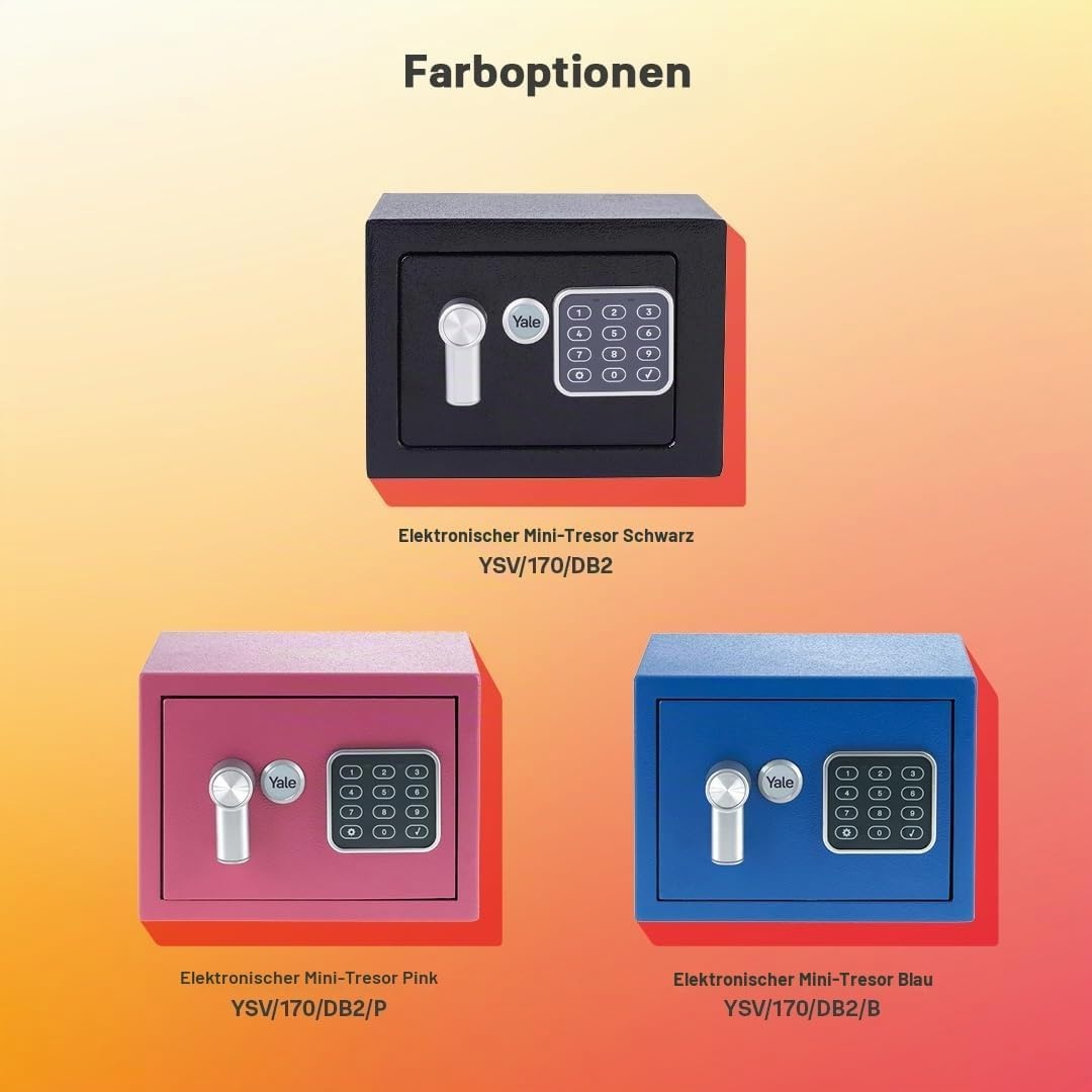 Elektronischer Mini-Tresor - Kompakter Schutz, jetzt bis zu 32% günstiger