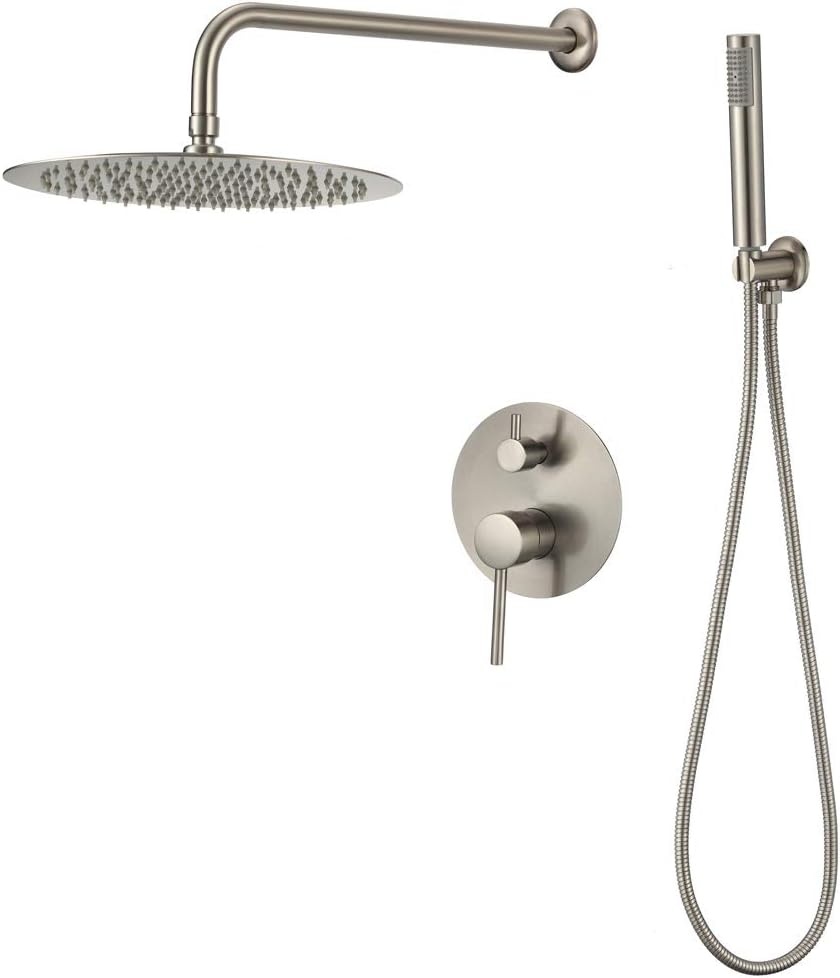 Luxus Unterputz-Duschsystem Gold, 25cm Kopfbrause - bis zu 35% Rabatt