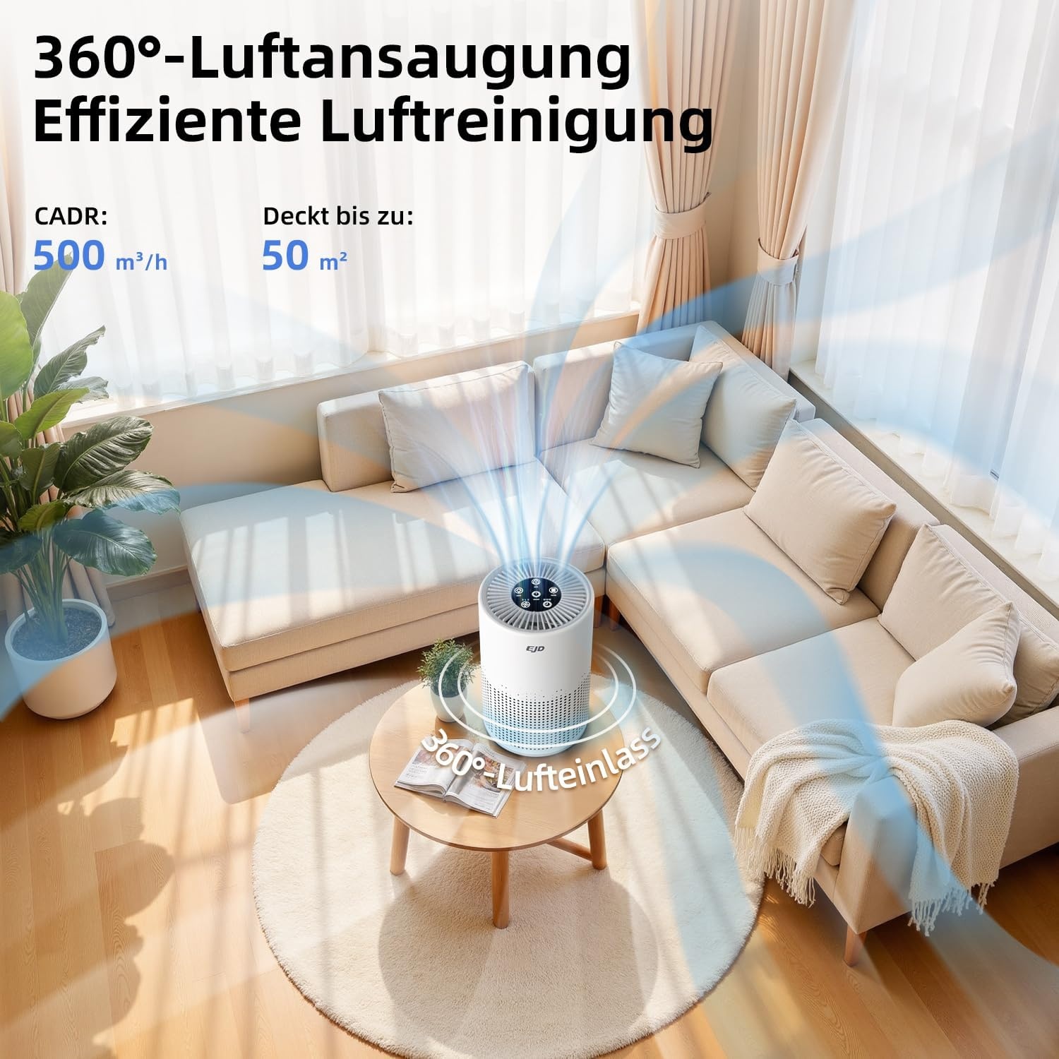 Leiser Luftreiniger mit HEPA H13 Filter - Bis zu 33% Rabatt auf Rückläufer