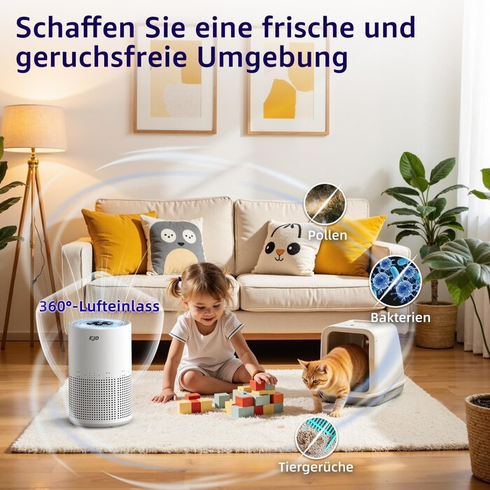 Leiser Luftreiniger mit HEPA H13 Filter - Bis zu 33% Rabatt auf Rückläufer