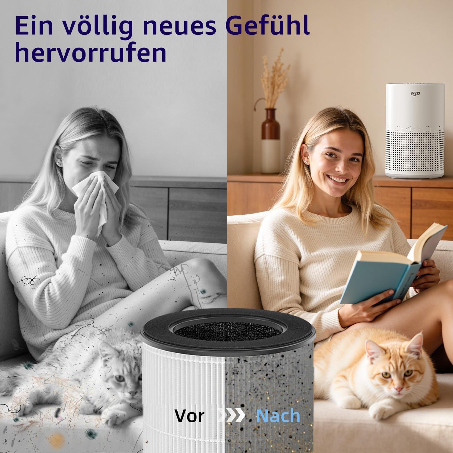 Leiser Luftreiniger mit HEPA H13 Filter - Bis zu 33% Rabatt auf Rückläufer