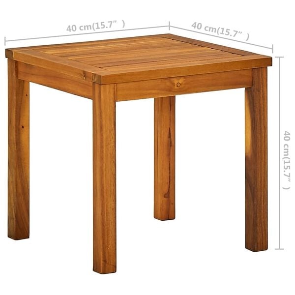 Vidaxl Luxus Sonnenliege mit Tisch Akazie & Textilene - bis zu 35% Rabatt
