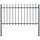 Gartenzaun mit Speerspitzen 180x150cm Schwarz - Bis zu 34% Rabatt sparen
