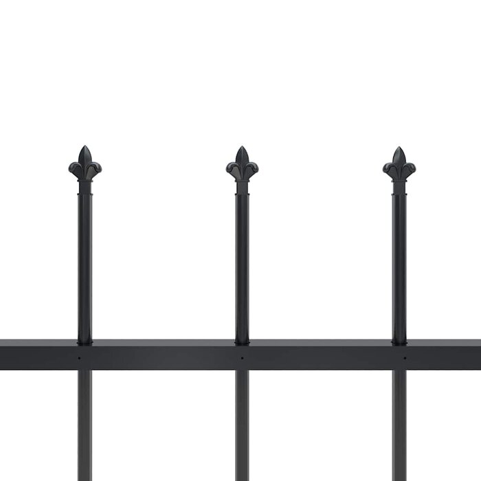 Vidaxl Gartenzaun mit Speerspitzen 180x150cm Schwarz - Bis zu 34% Rabatt sparen