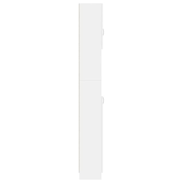 Vidaxl Schmaler Badezimmerschrank, 32x25,5x190 cm, Weiß - Jetzt bis zu 34% Rabatt