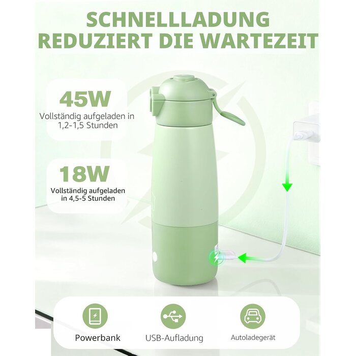 Mobiler Baby-Flaschenwärmer, 350 ml, Akkubetrieben - bis zu 33% sparen