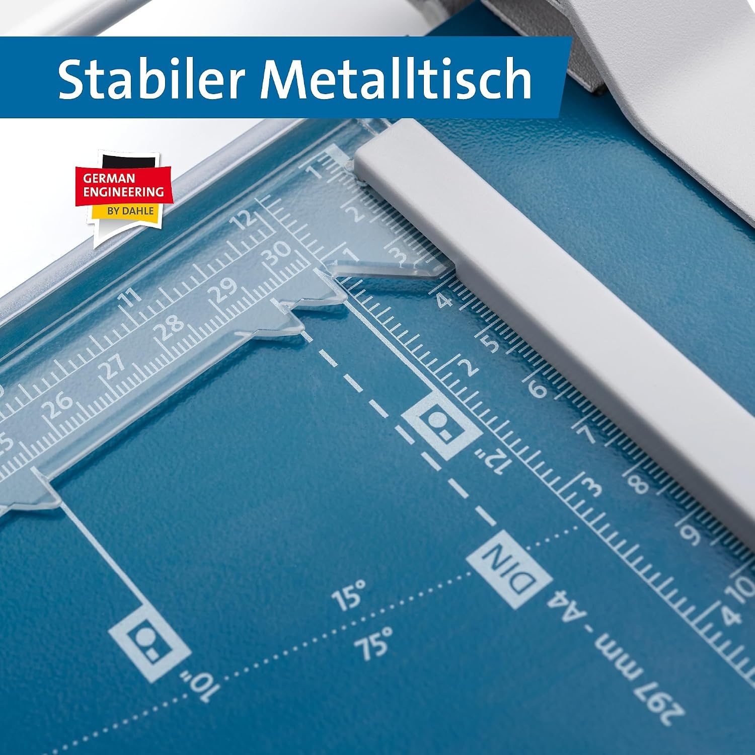 Präziser Hebel-Papierschneider A4 - Blau - Jetzt bis zu 33% günstiger