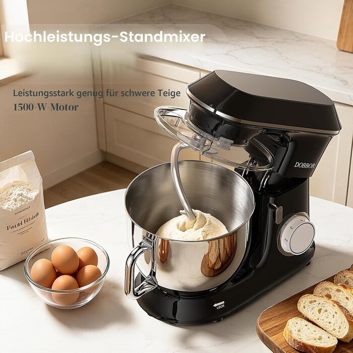 Profi Küchenmaschine 9,5L, 1500W - Leistungsstark & bis zu 34% günstiger