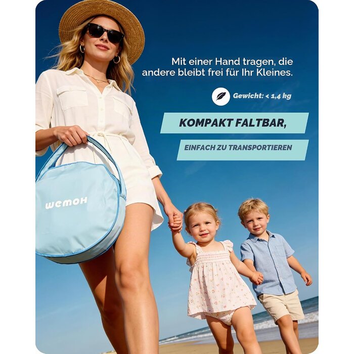 3-in-1 Baby Strandzelt mit UV-Schutz UPF 50+ - Outlet-Angebot bis zu 33% Rabatt