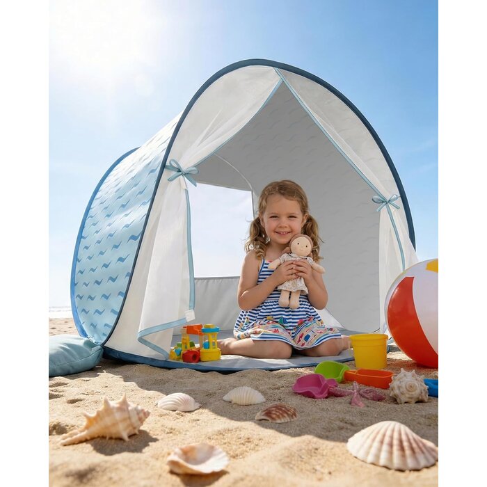 3-in-1 Baby Strandzelt mit UV-Schutz UPF 50+ - Outlet-Angebot bis zu 33% Rabatt