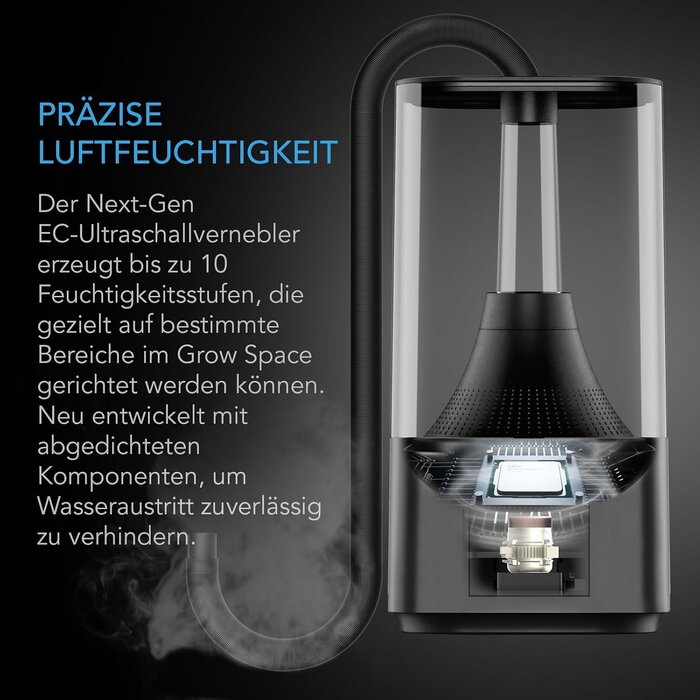 Profi-Luftbefeuchter für Grow-Boxen, 4,5L, mit VPD-Steuerung - bis zu 34% Rabatt