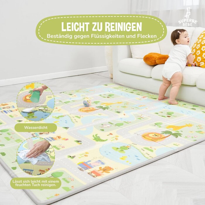 Faltbare Krabbelmatte 150x180cm für Babys - bis zu 32% Rabatt im Outlet