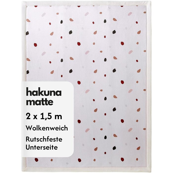 Extra weiche Spielmatte 150x200 cm - Korallensamt - bis zu 34% sparen