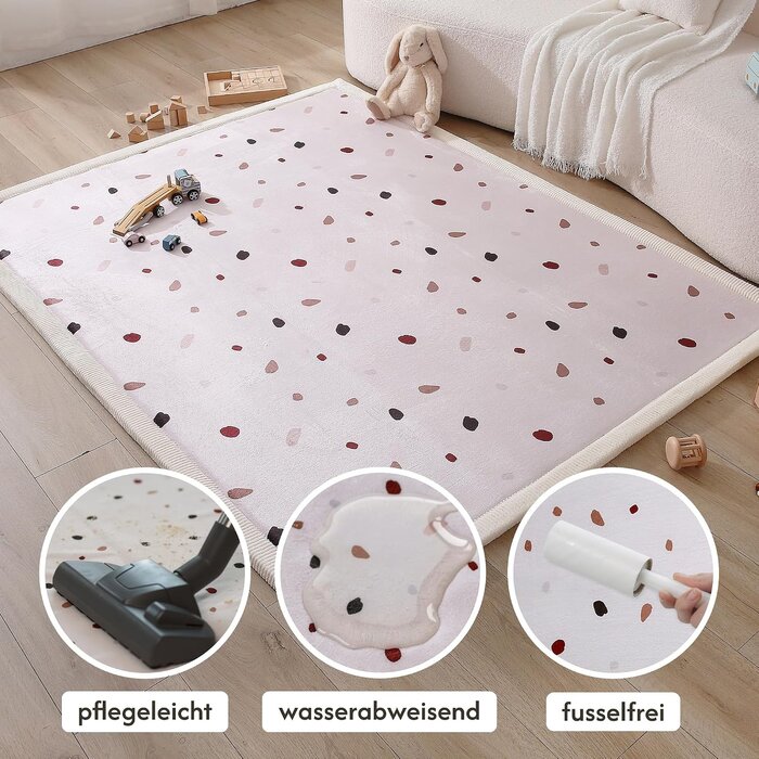 Extra weiche Spielmatte 150x200 cm - Korallensamt - bis zu 34% sparen
