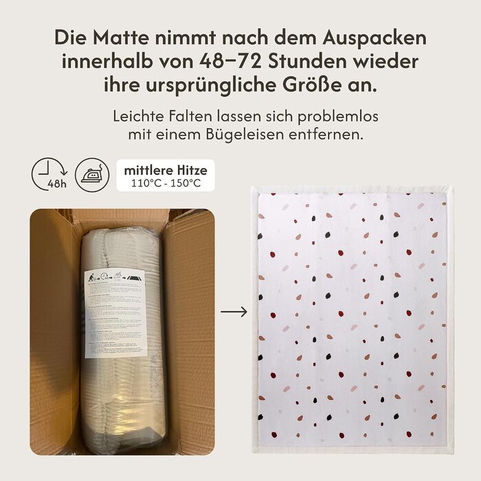 Extra weiche Spielmatte 150x200 cm - Korallensamt - bis zu 34% sparen