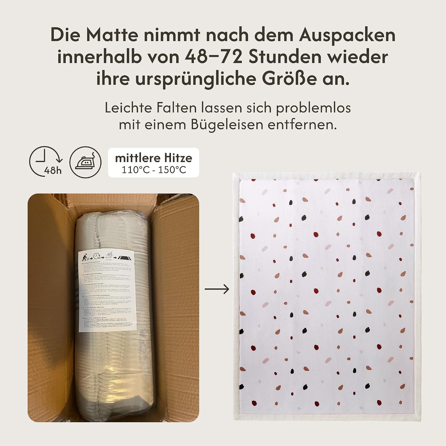 Extra weiche Spielmatte 150x200 cm - Korallensamt - bis zu 34% sparen