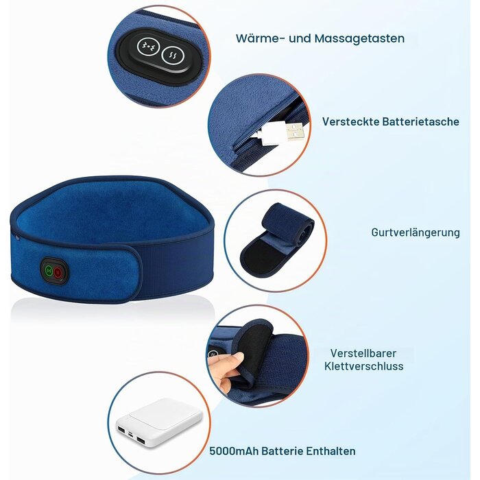 Kabelloser Massage-Wärmegürtel - Entspannung pur, jetzt bis zu 33% reduziert