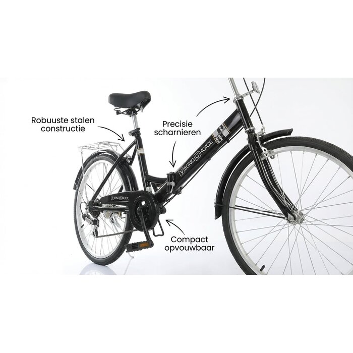 Viking Choice 24 Zoll Klappfahrrad - Kompakt & Robust - Bis zu 35% Rabatt