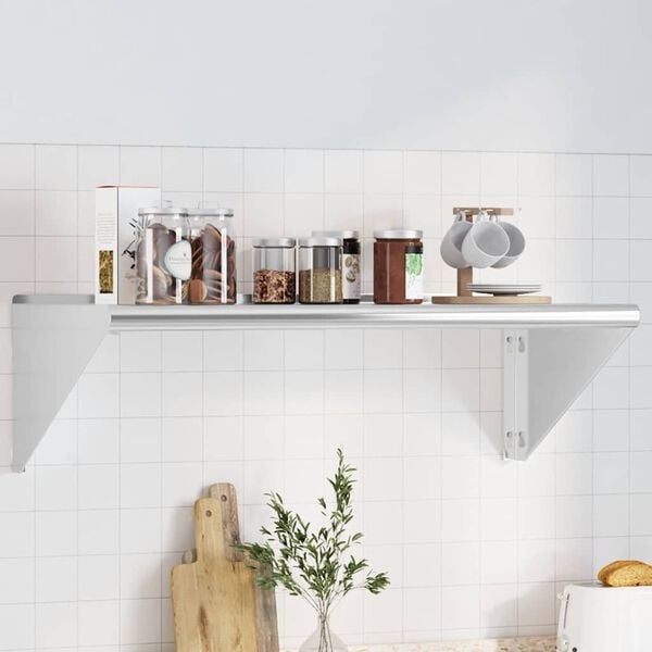 Vidaxl Edelstahl-Wandregal 100x45x31 cm - Bis zu 34% sparen bei Top-Zustand