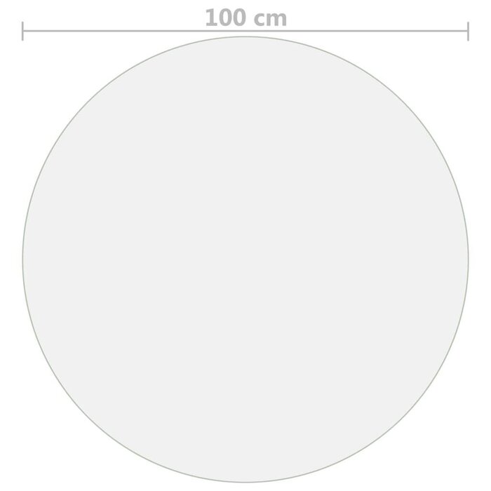 Vidaxl Tischschutzfolie Rund Ø 100 cm, 1,6 mm PVC Transparent - bis zu 32% reduziert