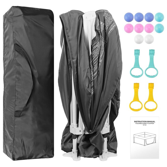Faltbarer Baby-Laufstall 120x120cm - Sicher & Mobil - bis zu 33% Rabatt
