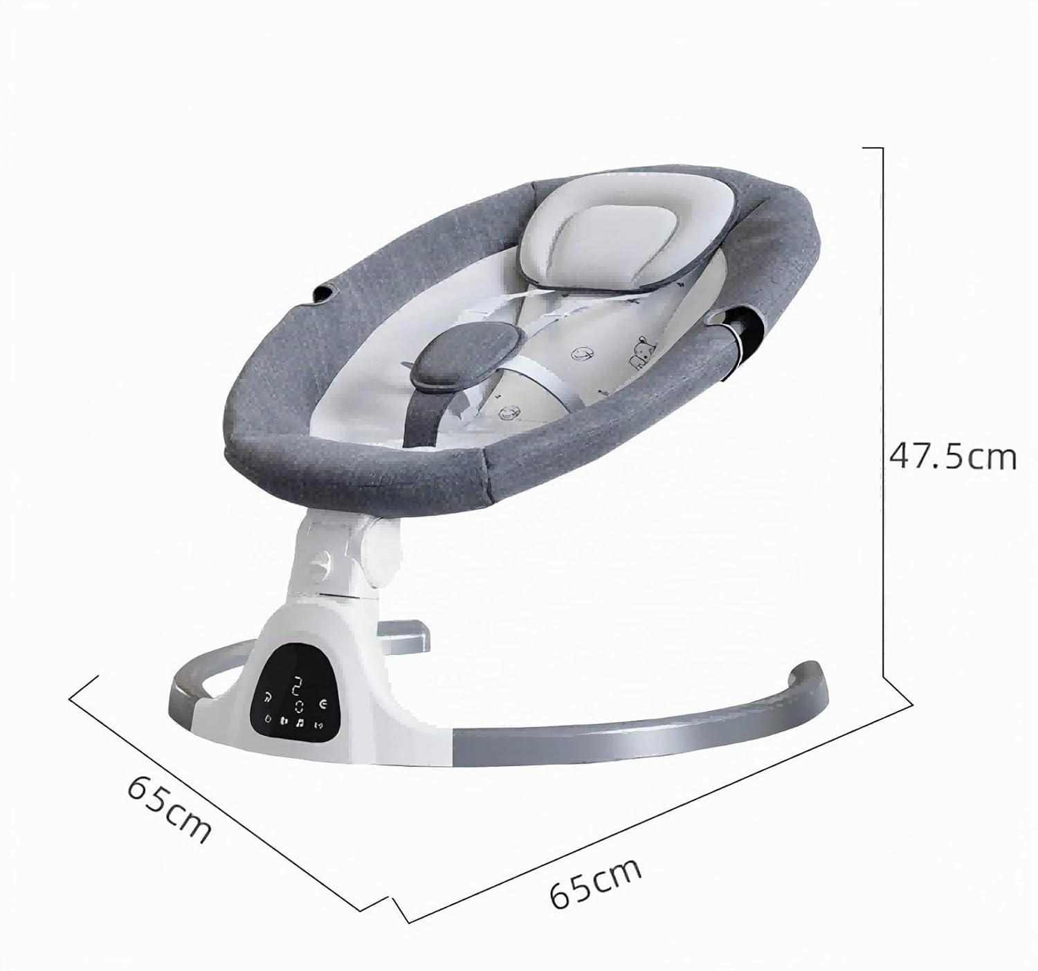 Elektrische Babyschaukel mit Bluetooth & USB - Beige - bis zu 34% Rabatt