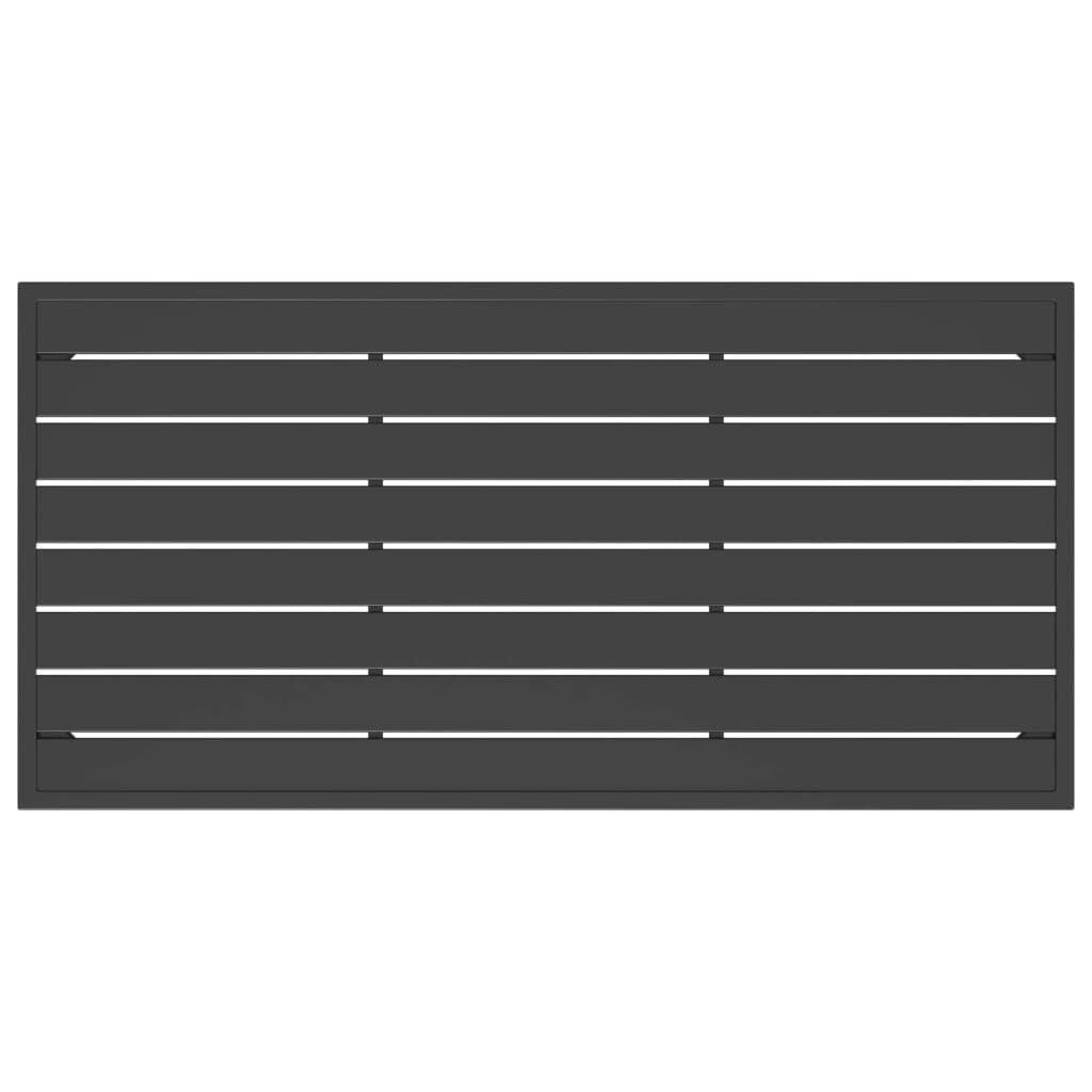 Vidaxl Gartentisch aus Stahl Anthrazit 110x55x35 cm - Outlet bis zu 35% reduziert