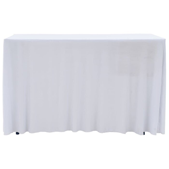 Vidaxl 2er Set Stretch Stehtischhussen 120x60,5x74 cm Weiß - bis zu 33% reduziert