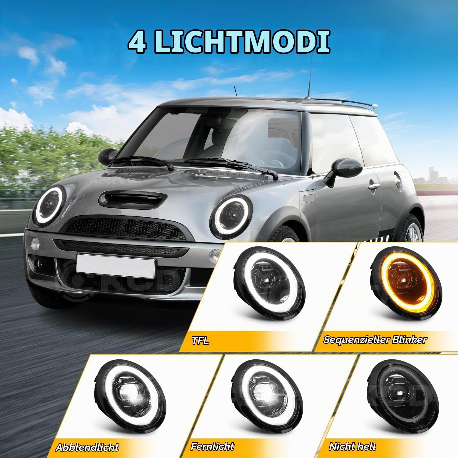LED Scheinwerfer Set für Mini R50-R53 - Schwarz - bis zu 30% Rabatt