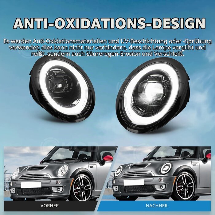 LED Scheinwerfer Set für Mini R50-R53 - Schwarz - bis zu 30% Rabatt