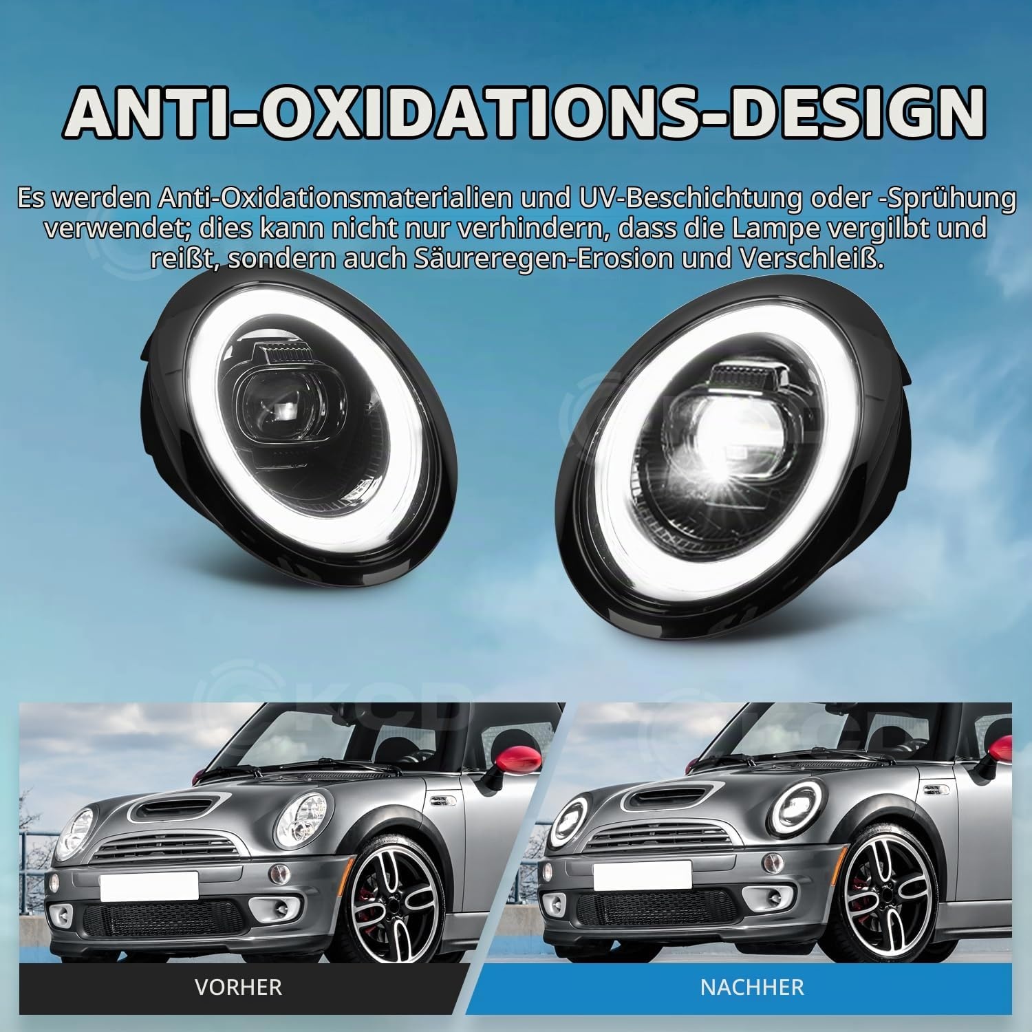 LED Scheinwerfer Set für Mini R50-R53 - Schwarz - bis zu 30% Rabatt