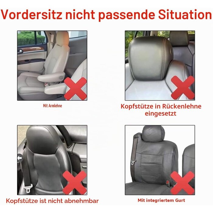 Universelle Autositzbezüge 2er Set - Schwarz - Bis zu 28% Rabatt im Outlet