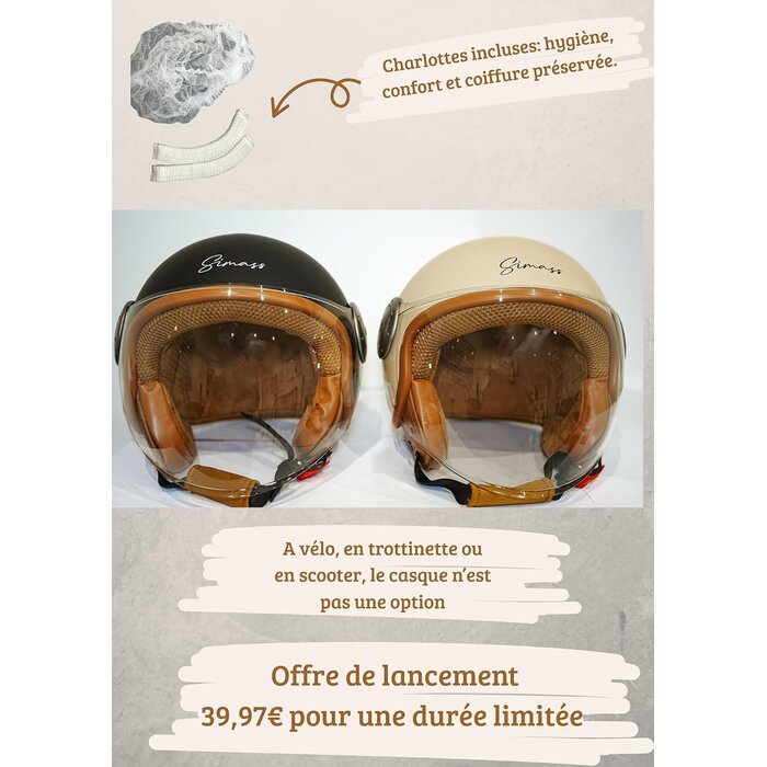 Urbaner Helm für E-Scooter & Fahrrad - Beige (Gr. M) - bis zu 29% Rabatt